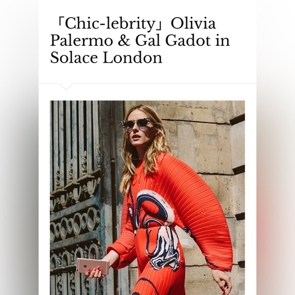 Solace London Singer Pleated Printed Crepe Dress size 8 - Picture 5 of 16